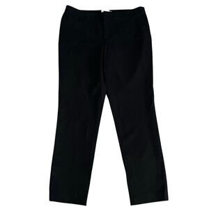R Label Size L Stretch Slim Leg Ankle Dress Pants Black Office Career Workwear